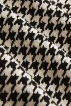 Luz Pintuck Pants Pied-De-Poule