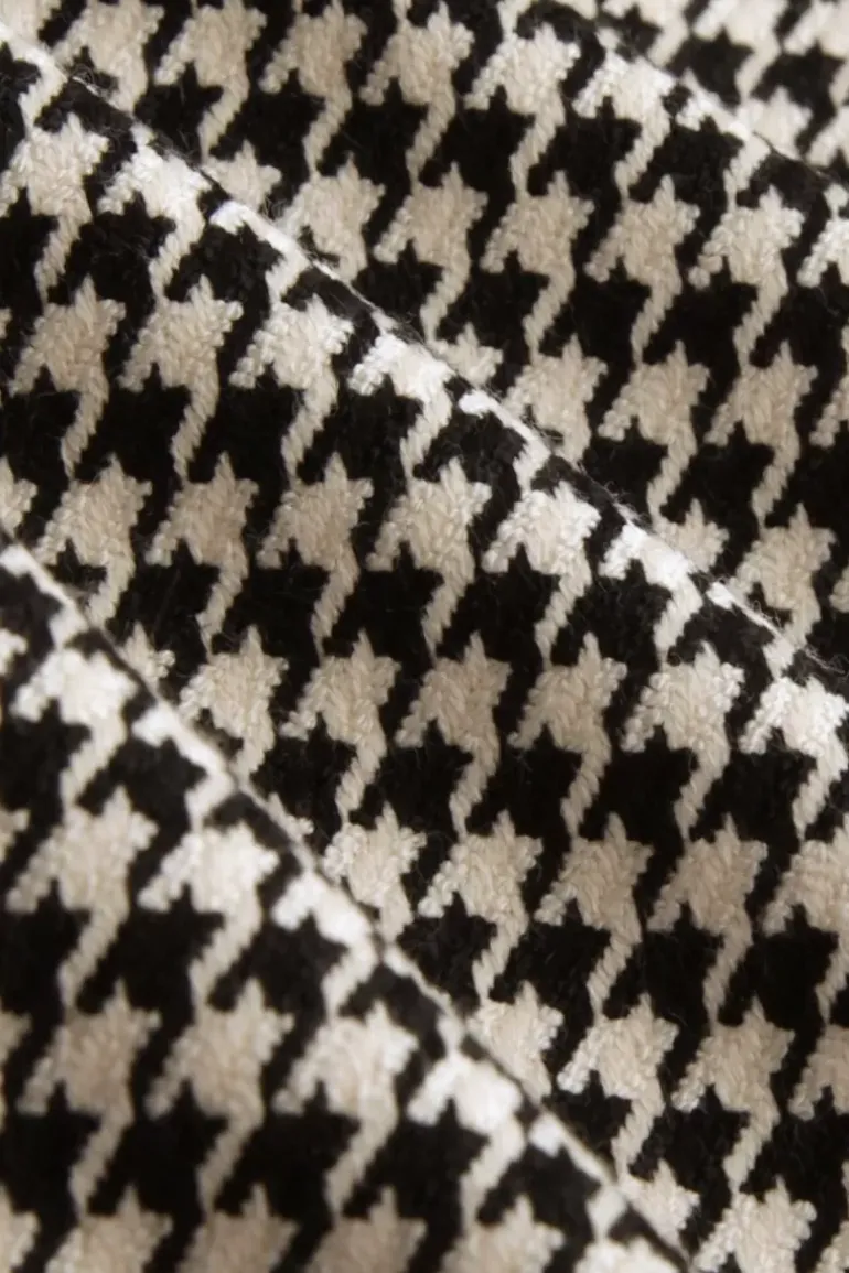 Luz Pintuck Pants Pied-De-Poule