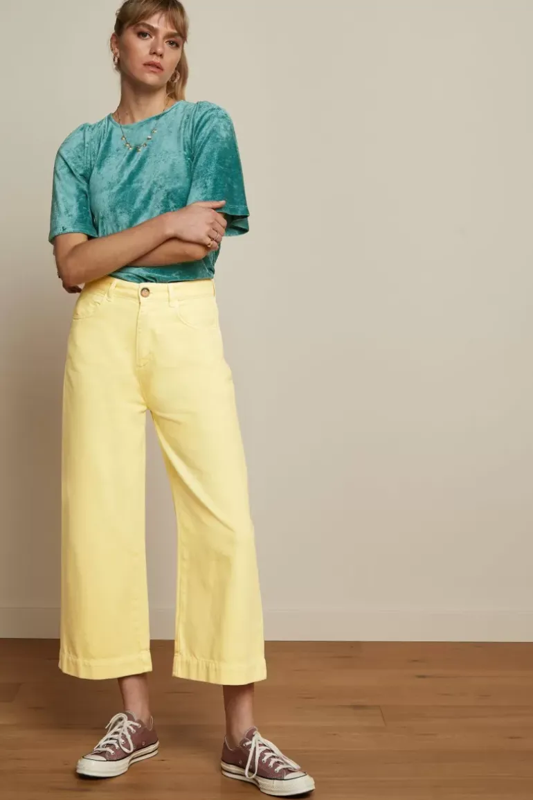 Marcie Cropped Pants Garment Dye