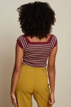 Marie Rib Top Ruiz Stripe