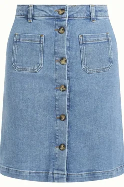 Mary Skirt Strata Denim