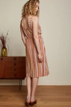 Nadya Dress Cassava Stripe