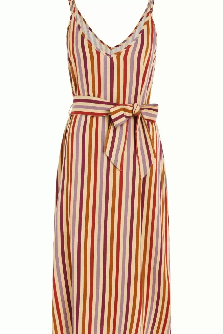 Nadya Dress Cassava Stripe