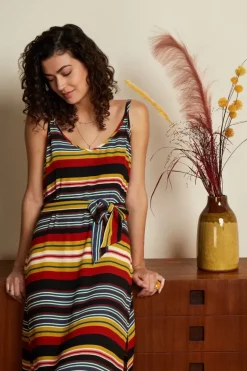 Nadya Midi Dress Maxim Stripe