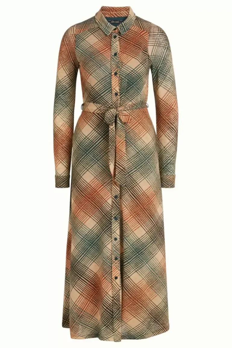 Olive Midi Dress Motion