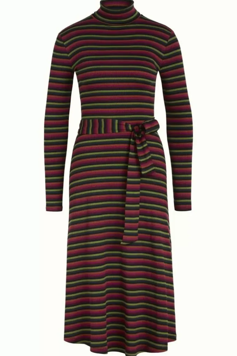 Rollneck Dress Jardin Stripe