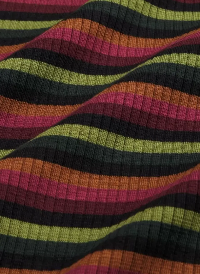 Rollneck Dress Jardin Stripe