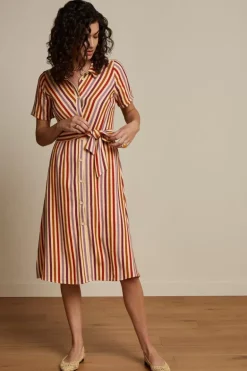 Rosie Dress Cassava Stripe