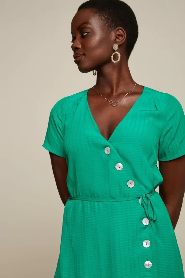 Zuma Wrap Short Dress Sandy